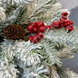 Новогодний сувенир "Ветка с ягодами и шишкой"  30см NEW | Фото 8