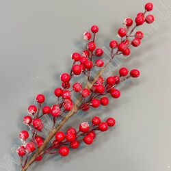Новогодний сувенир "Ветка c ягодами в снегу"  70см NEW | Фото 1