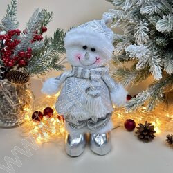 Новогодний сувенир "Снеговик"  29см NEW | Фото 4