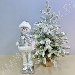 Новогодний сувенир "Снеговик, выдвижные ноги" 35см - 50см NEW | Фото 4