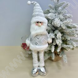 Новогодний сувенир "Дед Мороз, выдвижные ноги" 46см - 60см NEW | Фото 3