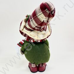 Новогодний сувенир "Снеговик в клетчатой шляпе" NEW | Фото 3