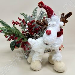 Новогодний сувенир "Олень" 40см NEW | Фото 4