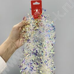 Мишура  Ø9*200см. /блеск квадраты NEW | Фото 3