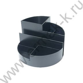 Подставка д/каранд. и ручек Профи чёрная круглая