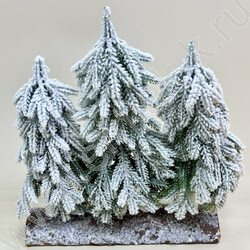 Ель тройная на полене 30см, 35см, 30 см, 220135 NEW | Фото 1