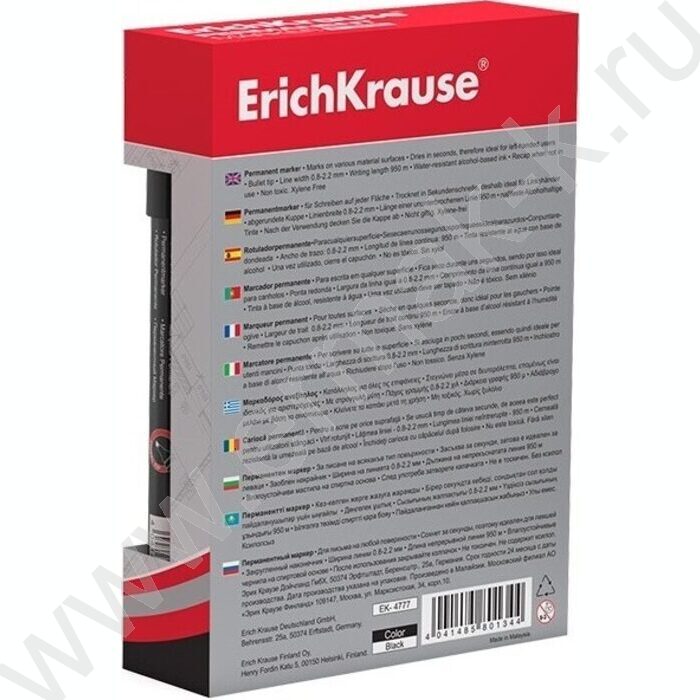 Маркер перм. /черный/ 1,5мм круг P-200   | Фото 3