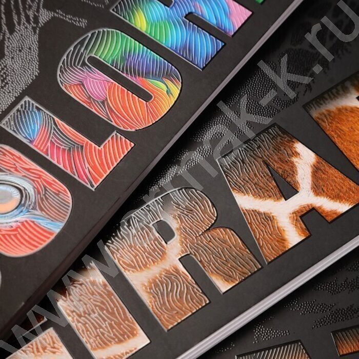 Тетрадь  96л А4 клетка/спираль/перфорация "Animals print" /мат.ламин. 3D лак/ ассорти | Фото 5