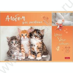 Альбом д/рисования 16л "Мяу-Котики" 5видов | Фото 1