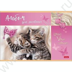 Альбом д/рисования 16л "Мяу-Котики" 5видов | Фото 4