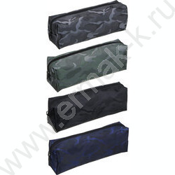 Пенал б/наполн. 1молния  200x65x45мм прямоугольный, принт "милитари", ПВХ, 4дизайна | Фото 1