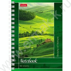Зап. книжка  80л А6 спираль Пейзажи | Фото 2