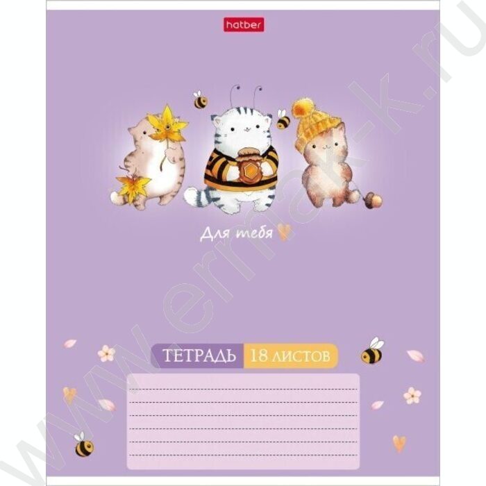 Тетрадь  18л клетка "Приключения кота Пирожка"  5видов | Фото 4