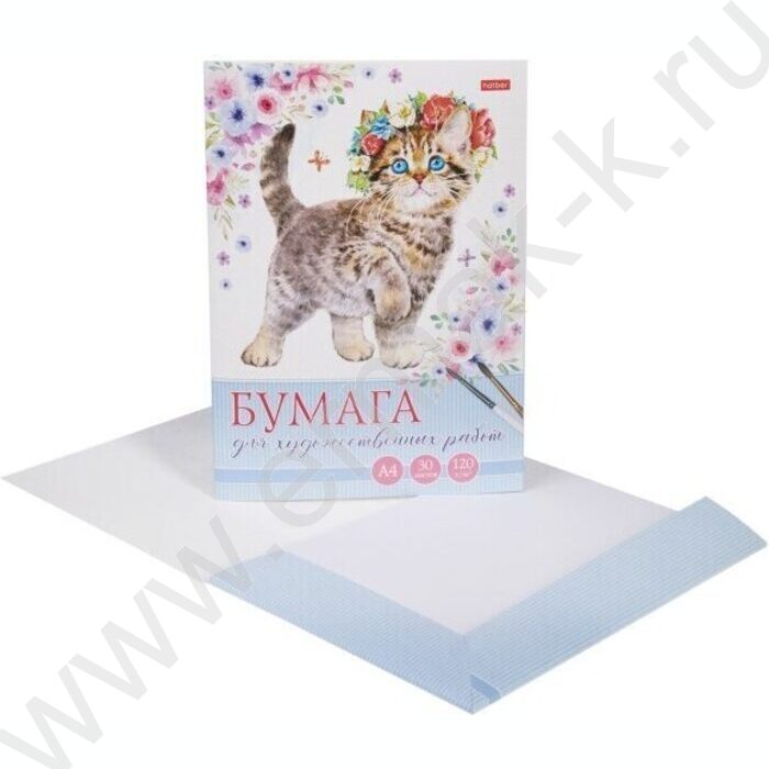 Папка д/рисования и художественных работ А4 30л 120г/м² "Пушистое счастье" | Фото 2