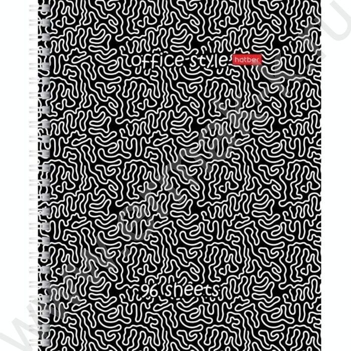 Тетрадь  96л клетка/спираль "Лабиринт" /глянц. ламинация тиснение/ ассорти | Фото 4