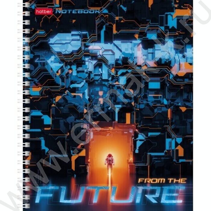 Тетрадь  96л клетка/спираль/перфорация на отрыв "Future" /глянц. ламинация/ ассорти | Фото 1