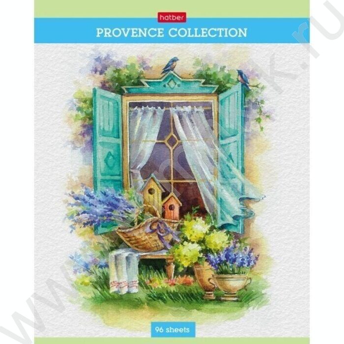 Тетрадь  96л клетка "Provence collection" /мат. ламин. /тиснение / | Фото 4
