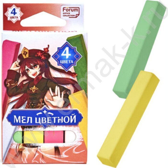 Мел цветной  4цв "Аниме" | Фото 1