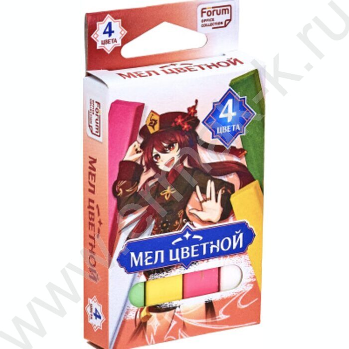 Мел цветной  4цв "Аниме" | Фото 3