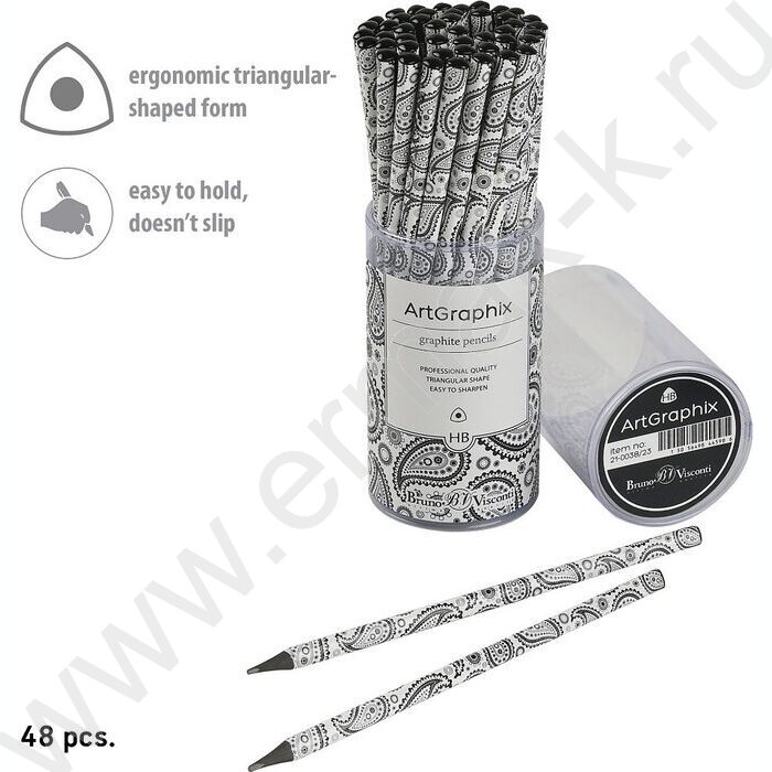 Карандаш пластиковый  HB ArtGraphix. Cashmere pattern | Фото 3