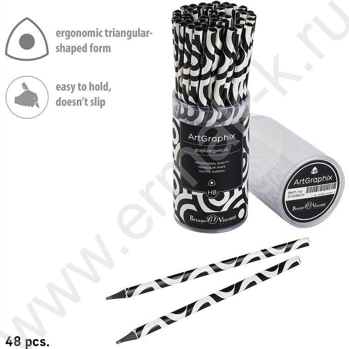 Карандаш пластиковый  HB ArtGraphix. Abstraction | Фото 3