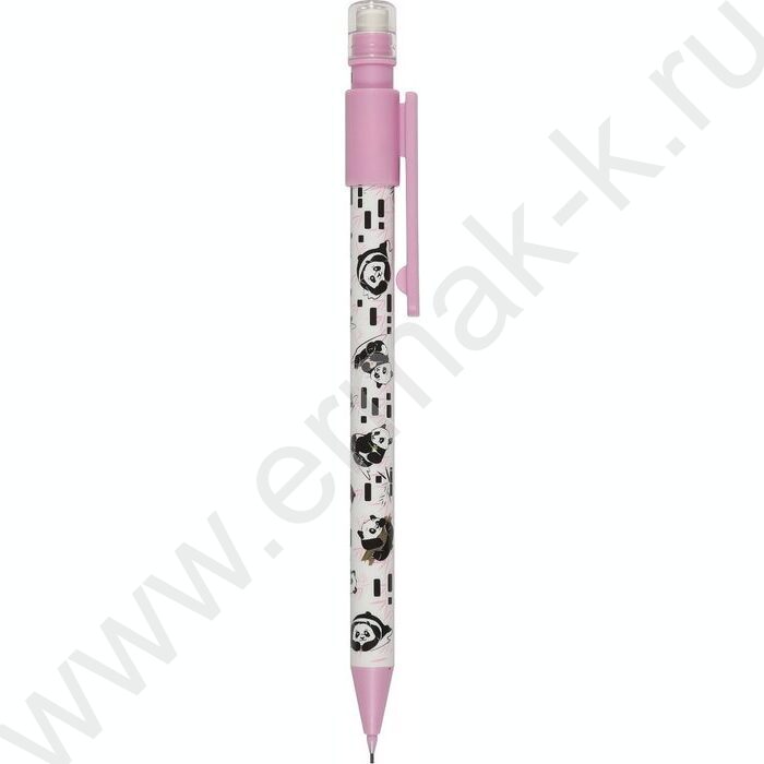 Карандаш механический 0,7мм с ластиком HappyGraphix. Панды | Фото 1
