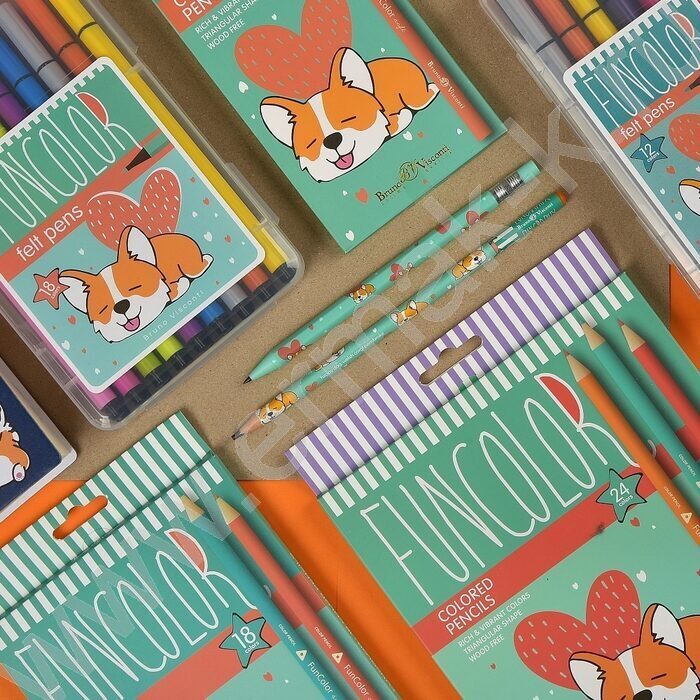 Карандаш цанговый механический 2,0мм с точилкой Fun Graphix. Корги | Фото 3