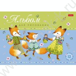 Альбом д/рисования 12л "В гости к лисичкам" ассорти | Фото 2