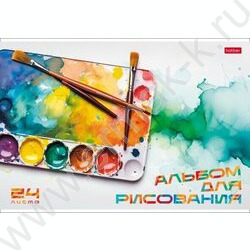 Альбом д/рисования 24л "Люблю рисовать"/тиснение/ ассорти | Фото 3