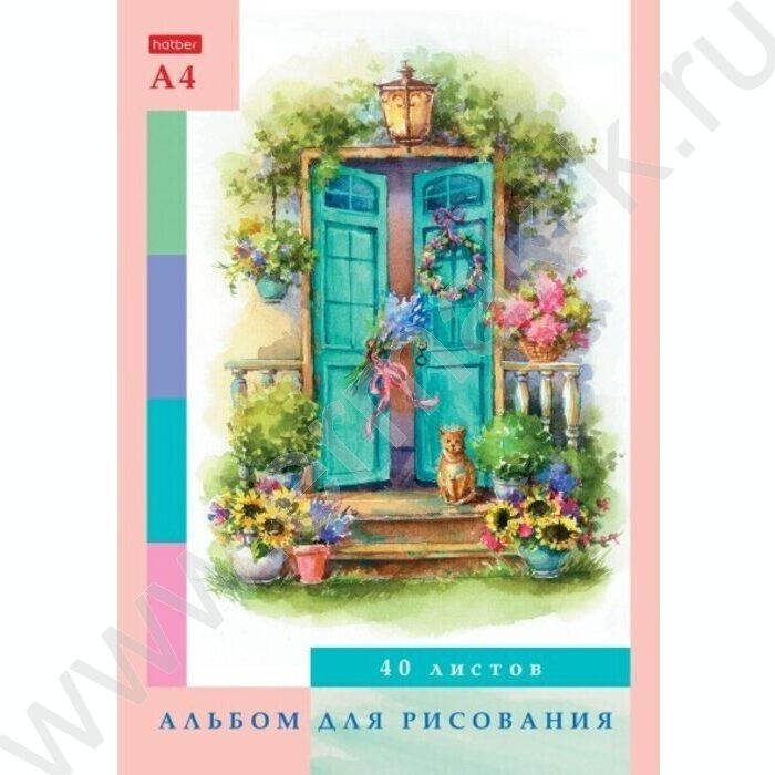 Альбом д/рисования 40л "Дачные истории" /тиснение/ 5видов | Фото 2