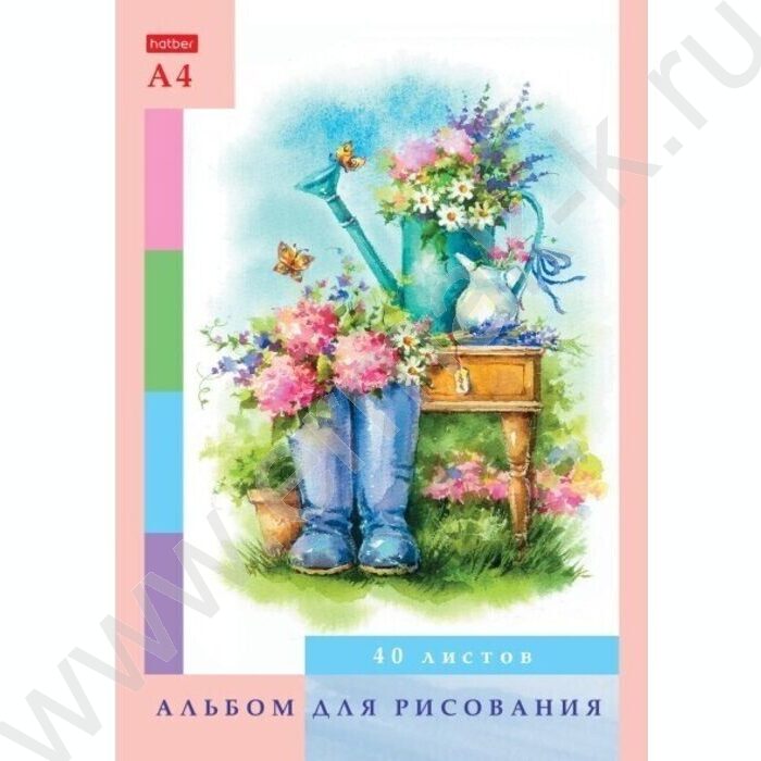 Альбом д/рисования 40л "Дачные истории" /тиснение/ 5видов | Фото 3