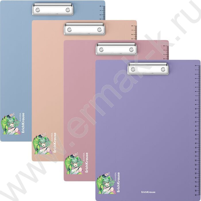 Клипборд А4 Matt Manga, шкала 30см /ассорти | Фото 1