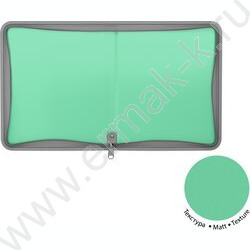 Папка д/тетрадей А5+ пластик молния "Matt Pastel Bloom" /ассорти | Фото 2