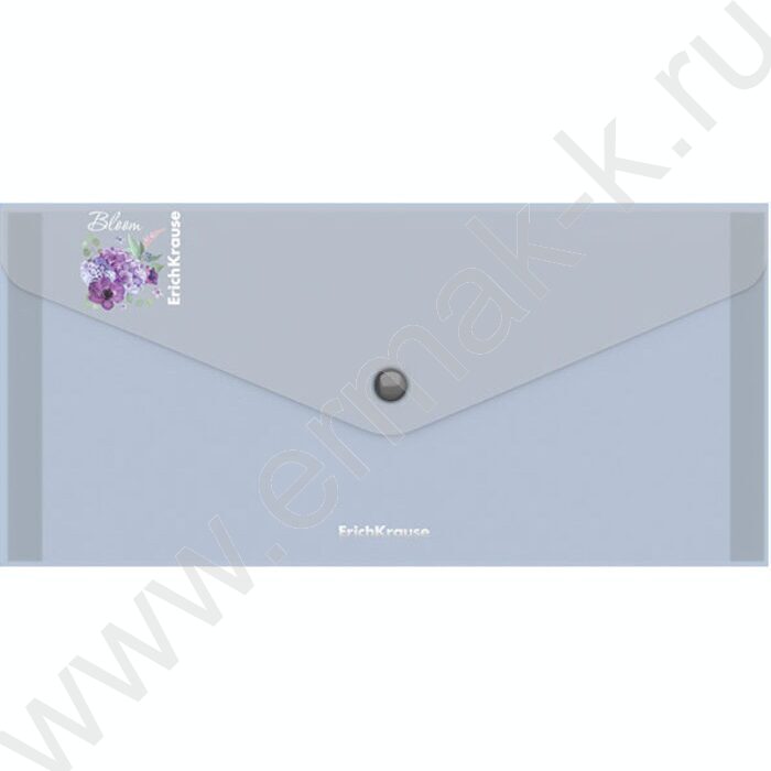 Папка-конверт на кнопке Travel, Matt Pastel Bloom, с 3 цветными отделениями /ассорти | Фото 4