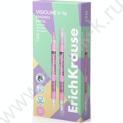 Текстовыделитель двустор. стираемый /розовый/ косой - 4,0-0,6мм, Visioline V-16 Erasable Pastel | Фото 2