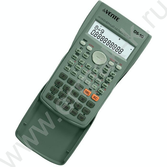 Калькулятор DS-1G, разрешен для ОГЭ, ЕГЭ /240функций /двустрочный /оливковый, 10+2 разряд NEW | Фото 2