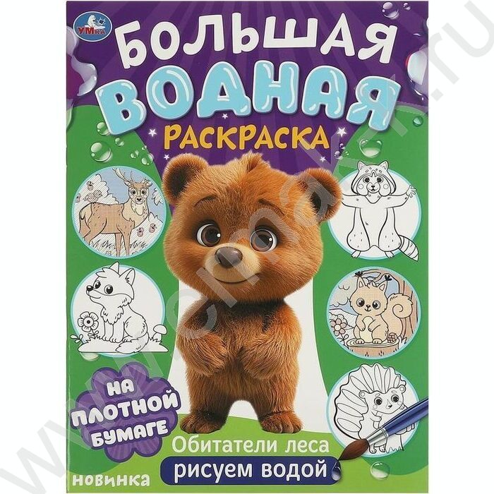 Раскраска Большая водная. Обитатели леса | Фото 1