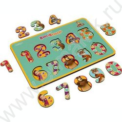 Деревянная игрушка вкладыш "Маша и Медведь" | Фото 3