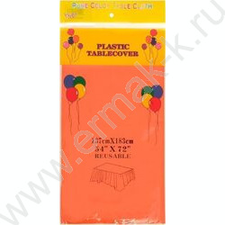 Скатерть 137*183см п/э оранжевая | Фото 1