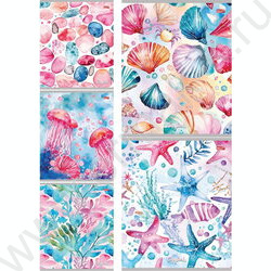 Тетрадь  48л клетка "Подводная тематика" ассорти | Фото 1