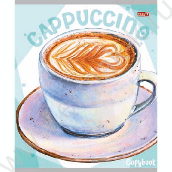 Тетрадь  48л клетка "Чашечка кофе" ассорти | Фото 3