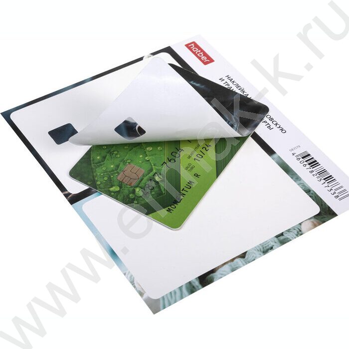 Наклейка на банковскую и транспортную карты с высечкой под чип "Ассорти" 48 дизайнов в блоке | Фото 9