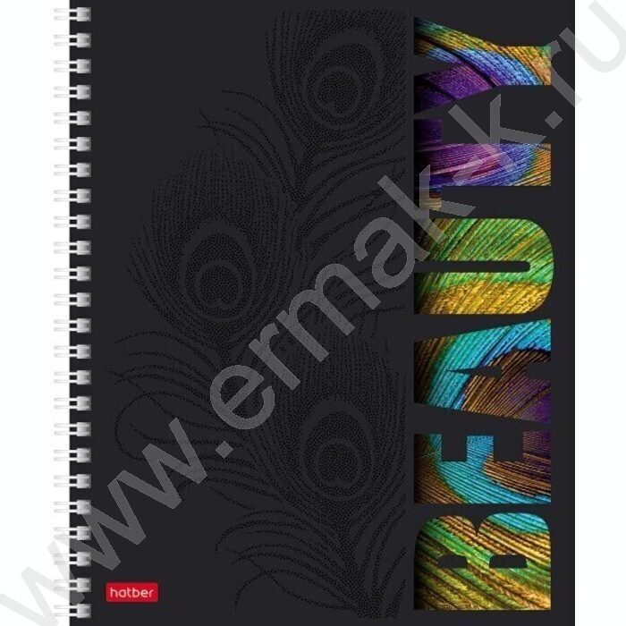 Тетрадь  96л клетка/спираль "Animals print" /мат.ламин. 3D лак/ 4вида | Фото 2