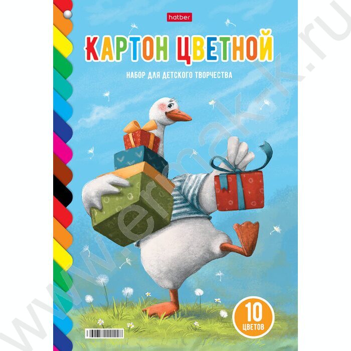 Картон цв. мелов. А4 10л/10цв Волшебный Веер на заклепке 9 дизайнов | Фото 3