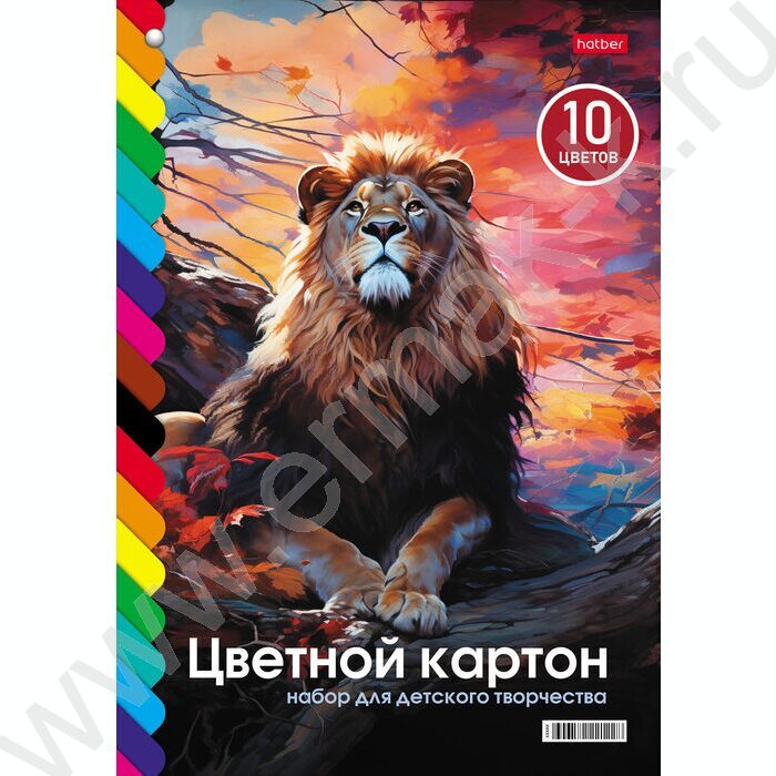 Картон цв. мелов. А4 10л/10цв Волшебный Веер на заклепке 9 дизайнов | Фото 7