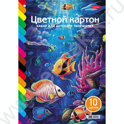 Картон цв. мелов. А4 10л/10цв Волшебный Веер на заклепке 9 дизайнов | Фото 8