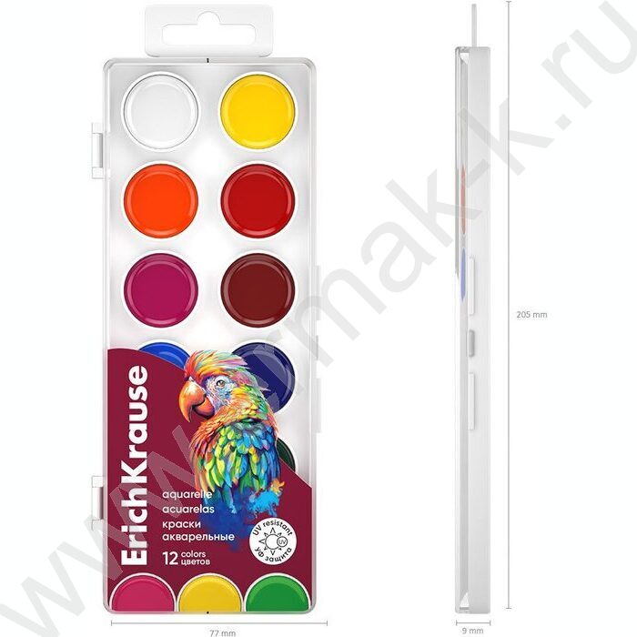 Акварель 12цв  Safari с УФ защитой яркости, б/кисточки | Фото 5