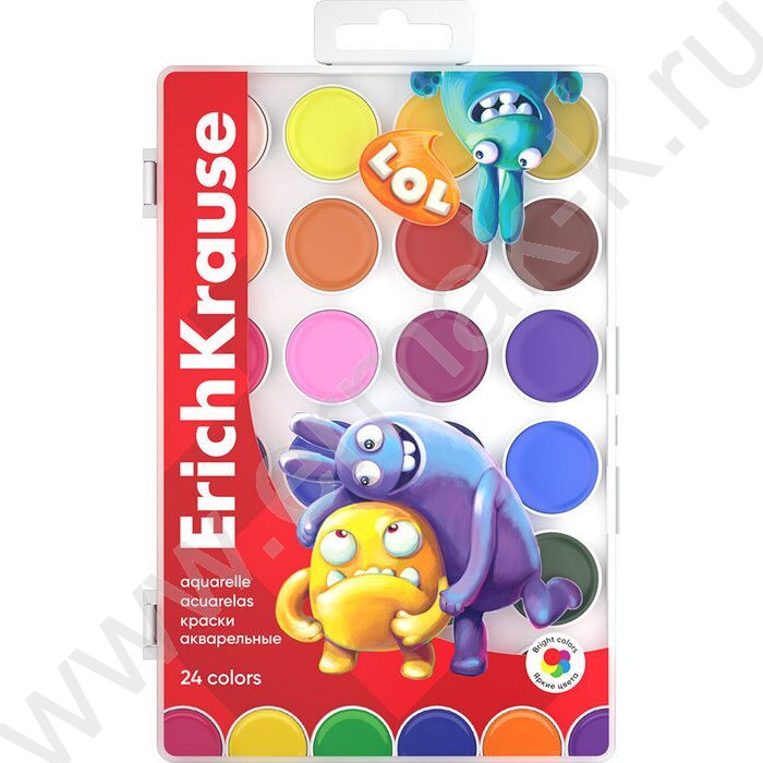 Акварель 24цв  Jolly Friends, б/кисточки | Фото 1