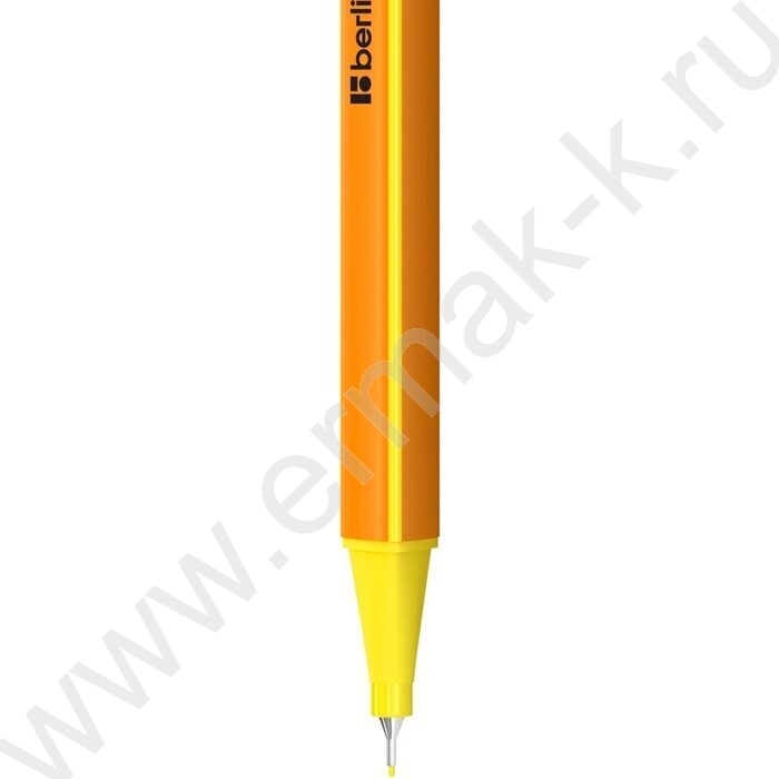 Ручка кап. "Rapido" желтая, 0,4мм /трехгранный корпус | Фото 2