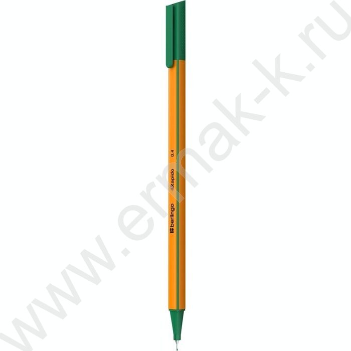 Ручка кап. "Rapido" зеленая, 0,4мм /трехгранный корпус | Фото 1